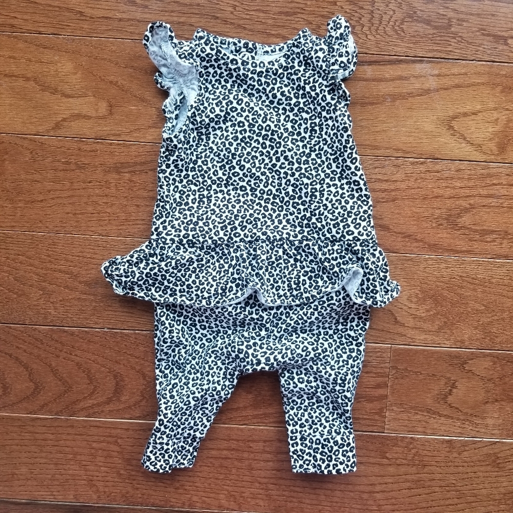 Carter's Cheetah Peplum Romper